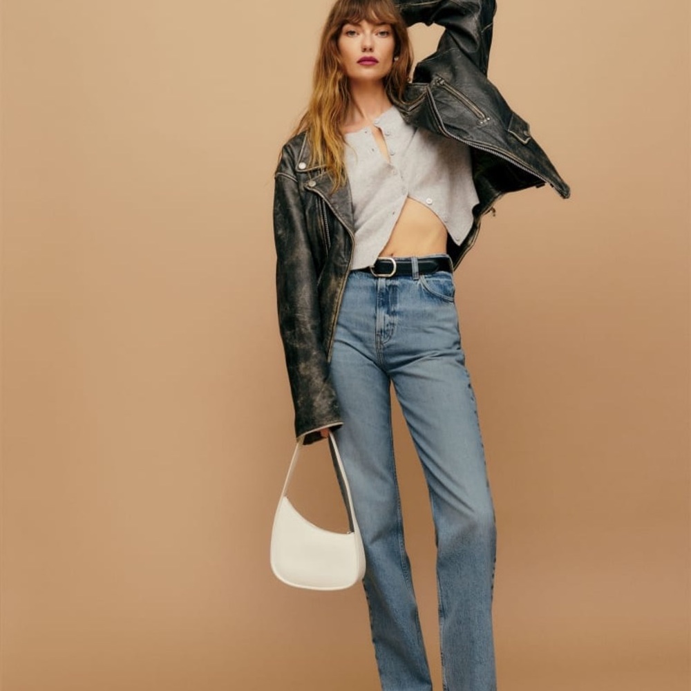 NWT Reformation Abby High Rise Straight Jean